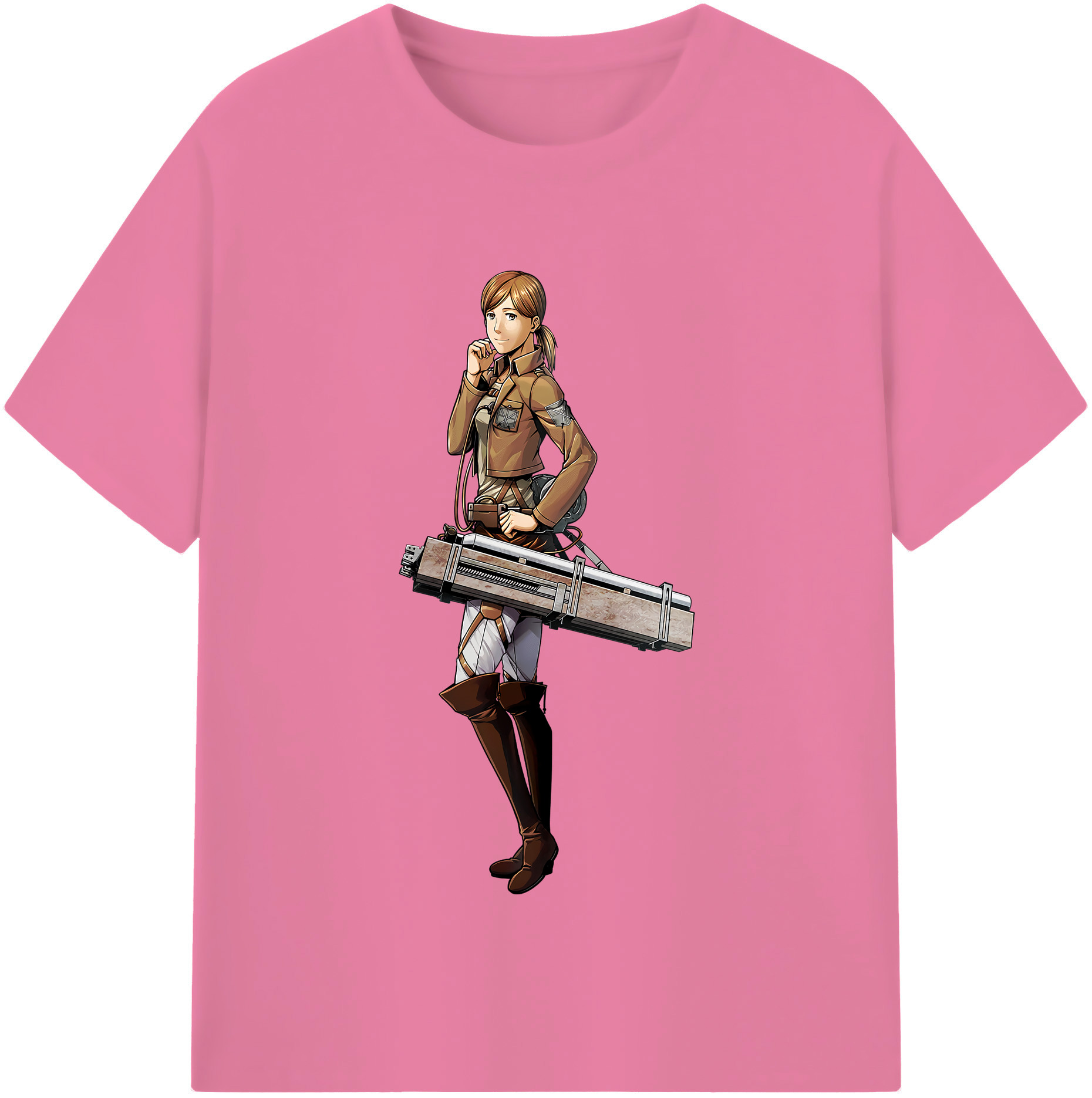 （画像用） 進撃の巨人 Attack on Titan 綿100％半袖Tシャツ（フロントプリント）